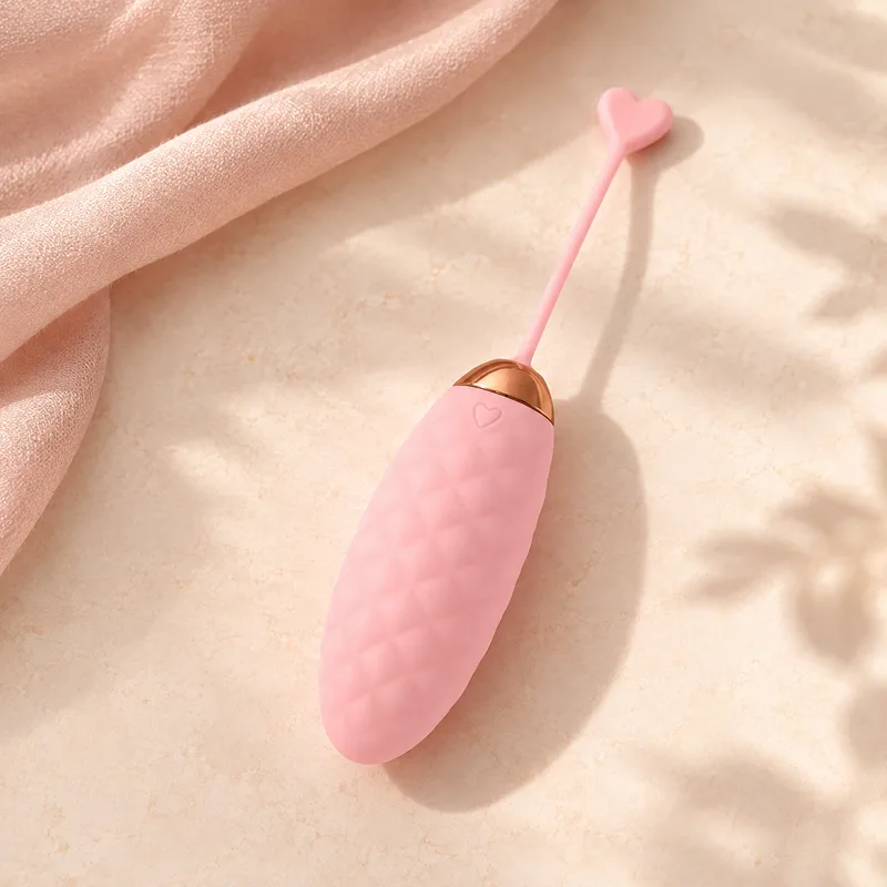 Pineapple Nubs texture vibrating egg, photo 1 of 10 — Sakura Pink colourway