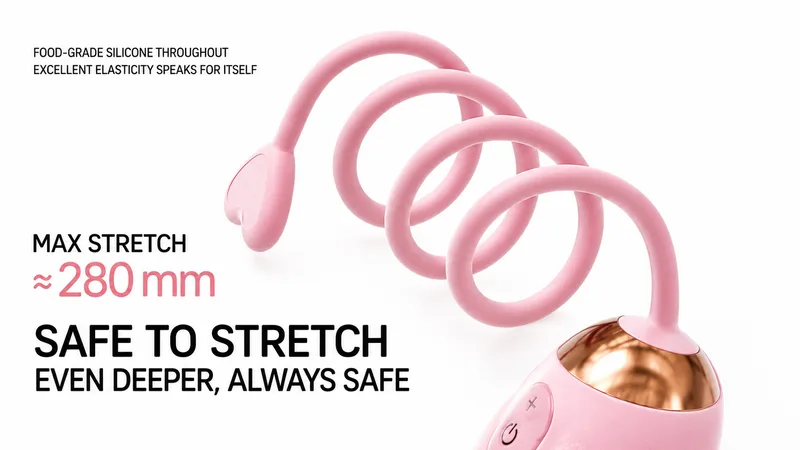 Flexible food-grade silicone retrieval cord for safe removal