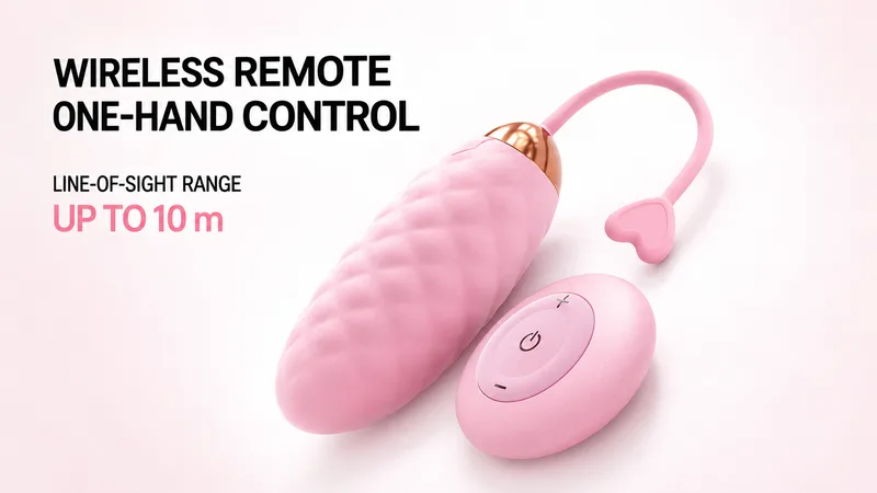 Wireless remote control — line-of-sight range up to 10 m